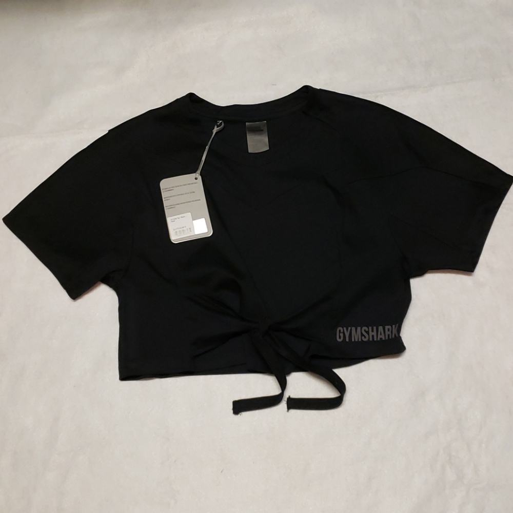 Gymshark Black Crop Top